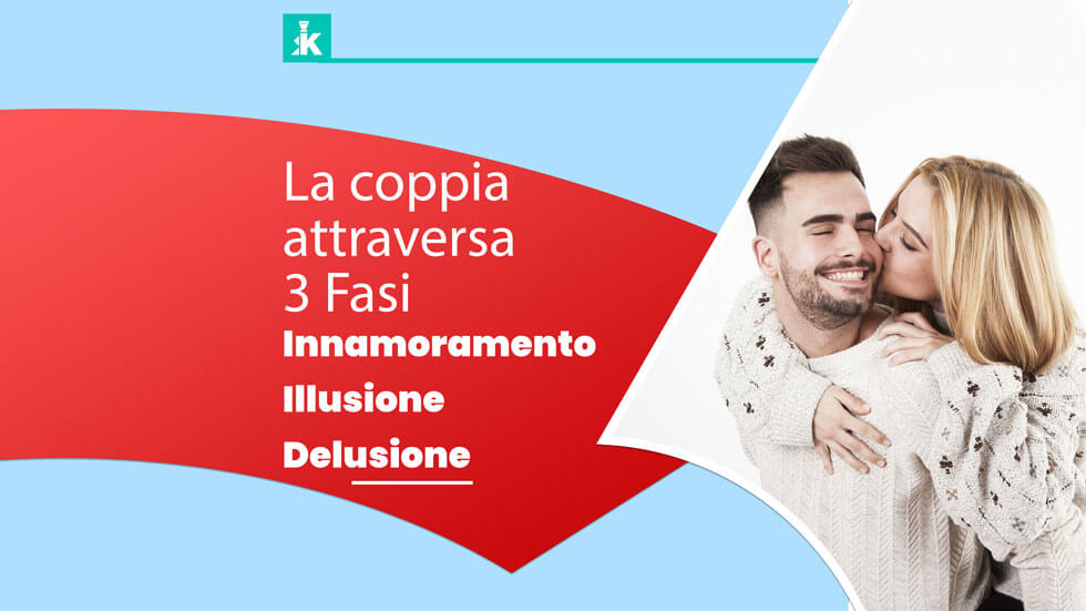 La coppia attraversa 3 Fasi: Innamoramento, Illusione e Delusione